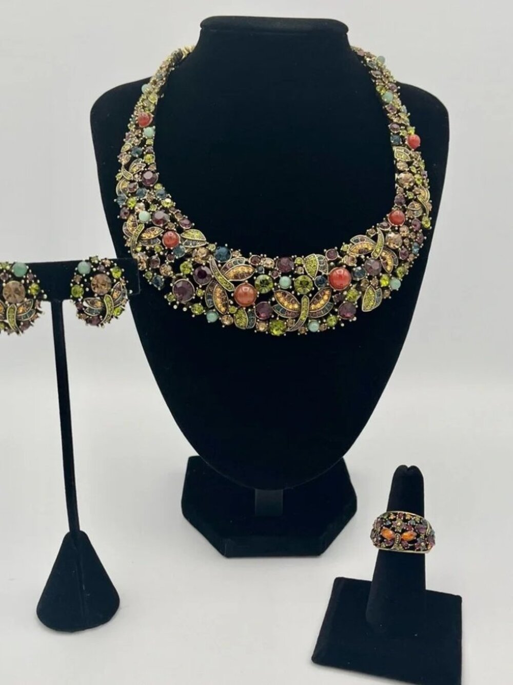 Heidi Daus Fantasy In Flight Dragonfly Jewelry Set NWOT